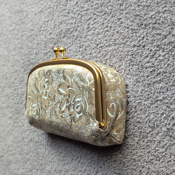 HOBO Save Face Frame Pouch In Gilded Petals - Picture 5 of 7